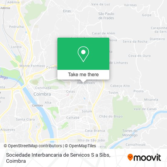 Sociedade Interbancaria de Servicos S a Sibs map