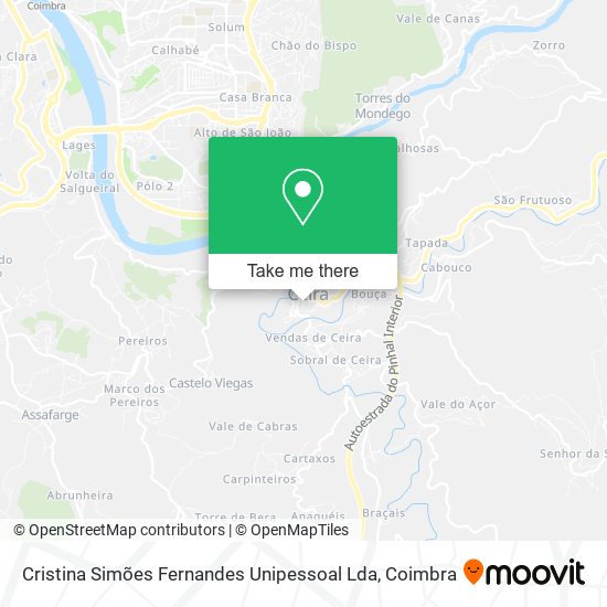 Cristina Simões Fernandes Unipessoal Lda mapa