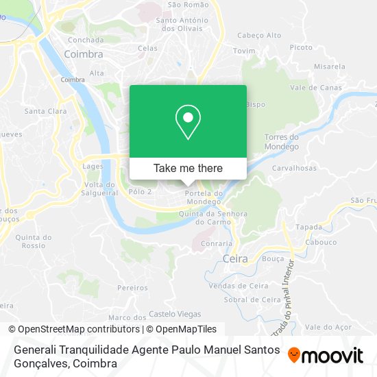 Generali Tranquilidade Agente Paulo Manuel Santos Gonçalves map