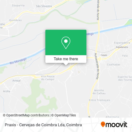 Praxis - Cervejas de Coimbra Lda map