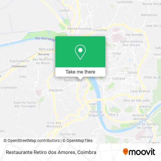 Restaurante Retiro dos Amores map