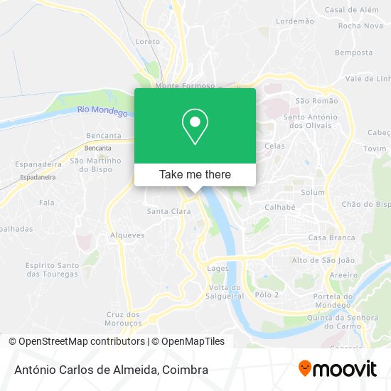 António Carlos de Almeida map