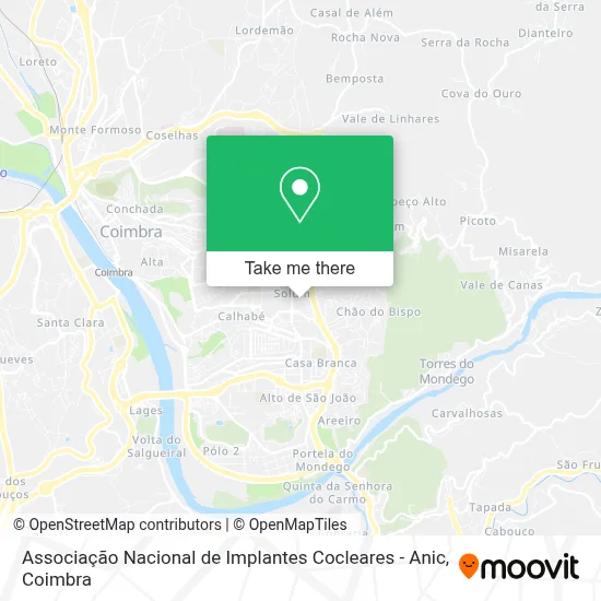 Associação Nacional de Implantes Cocleares - Anic map