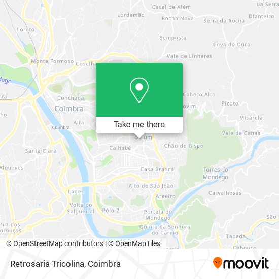 Retrosaria Tricolina mapa