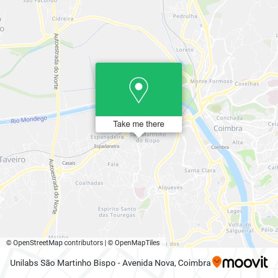 Unilabs São Martinho Bispo - Avenida Nova map