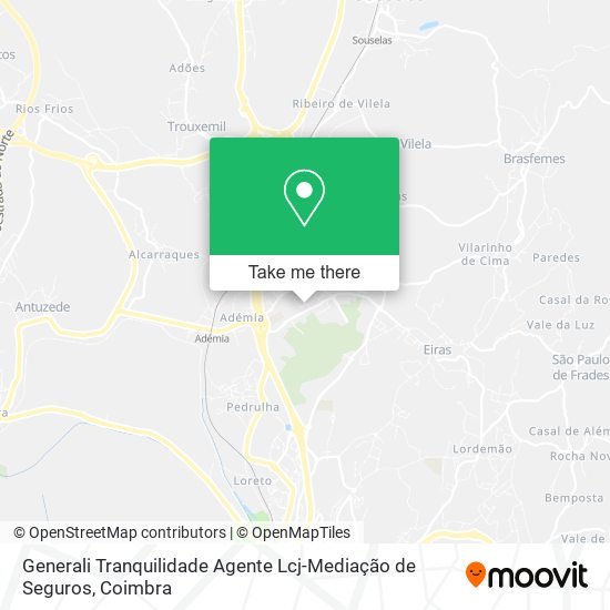 Generali Tranquilidade Agente Lcj-Mediação de Seguros map