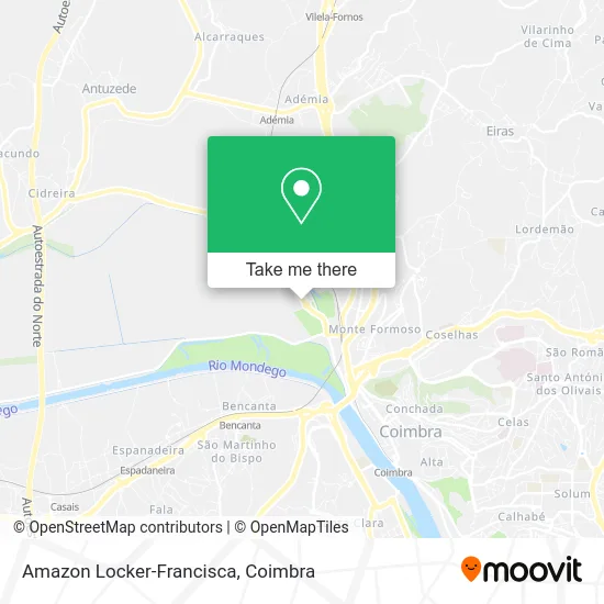 Amazon Locker-Francisca map