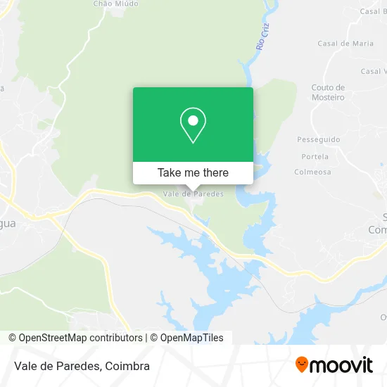 Vale de Paredes map