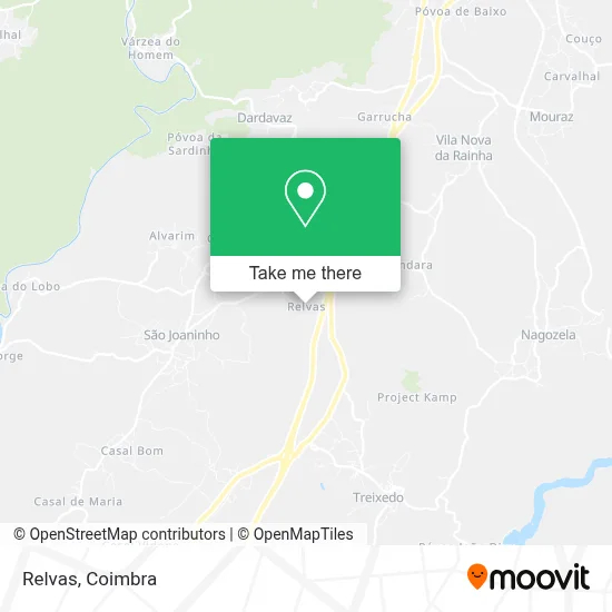 Relvas map