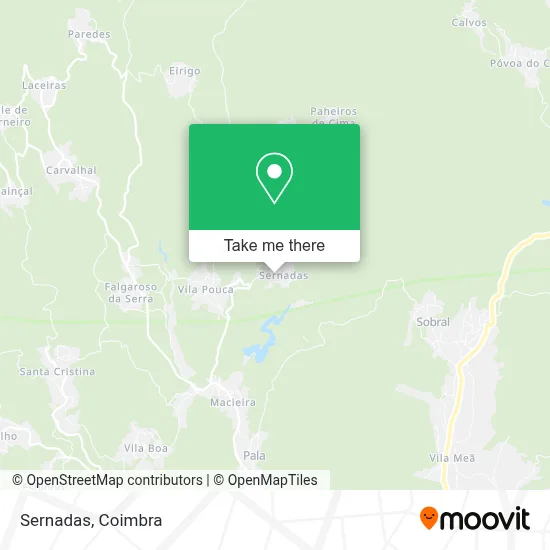Sernadas map