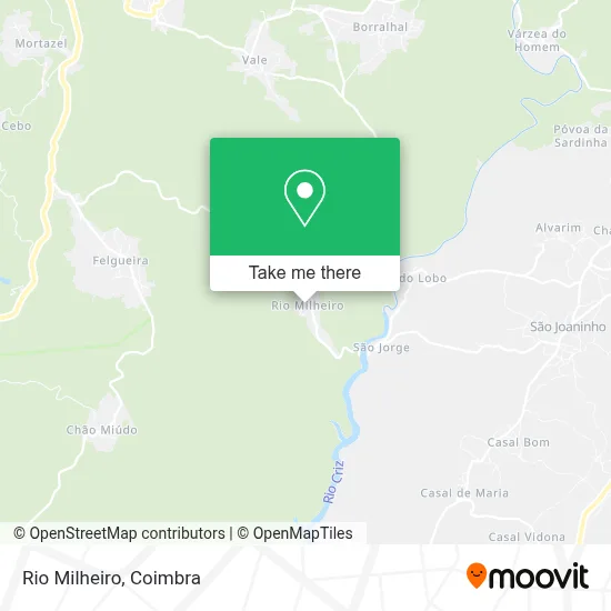 Rio Milheiro map