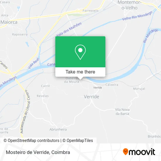 Mosteiro de Verride map