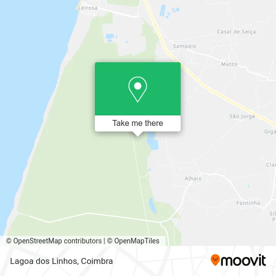 Lagoa dos Linhos map