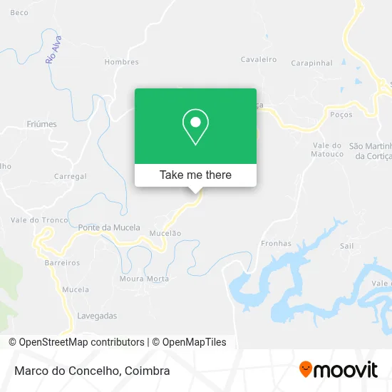 Marco do Concelho map