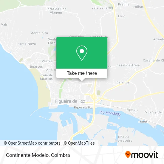 Continente Modelo map