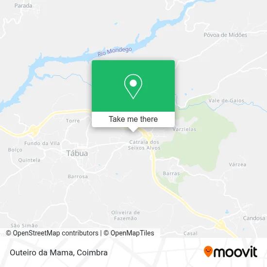 Outeiro da Mama map