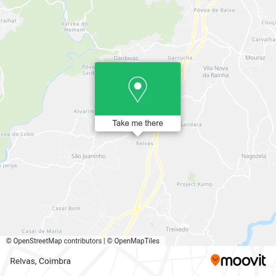 Relvas map