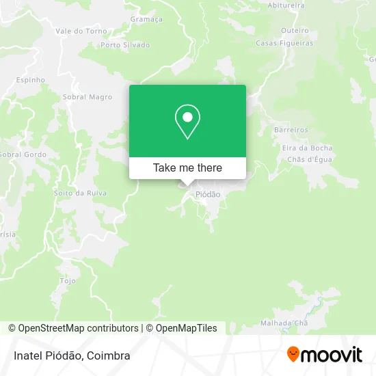 Inatel Piódão map
