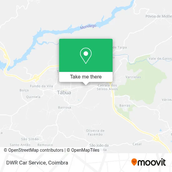 DWR Car Service map