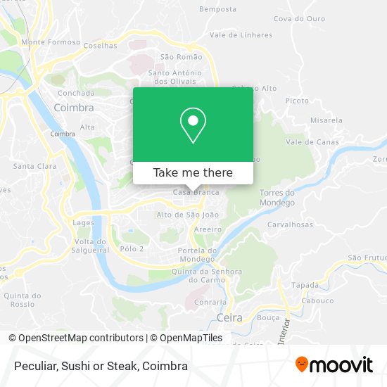 Peculiar, Sushi or Steak mapa