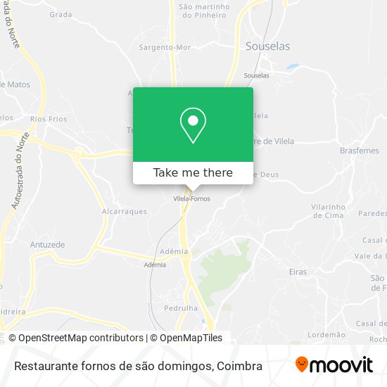 Restaurante fornos de são domingos mapa