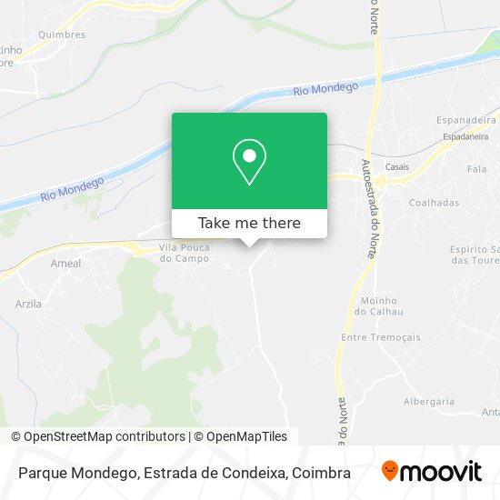 Parque Mondego, Estrada de Condeixa map