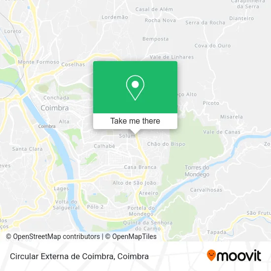 Circular Externa de Coimbra map