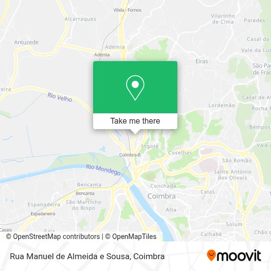 Rua Manuel de Almeida e Sousa map