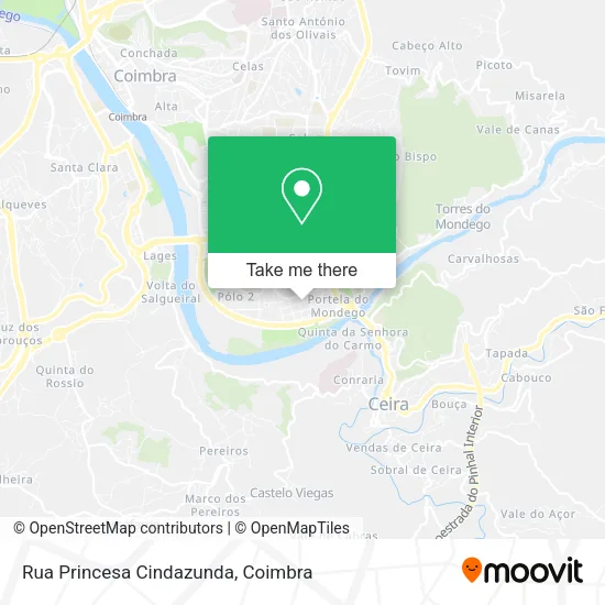 Rua Princesa Cindazunda map