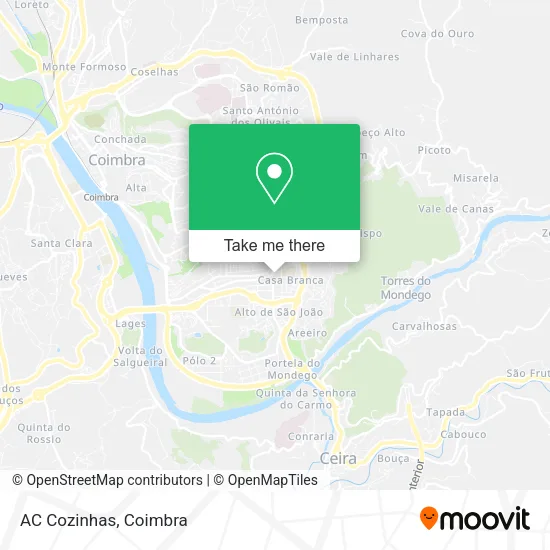 AC Cozinhas map