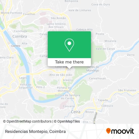 Residencias Montepio map