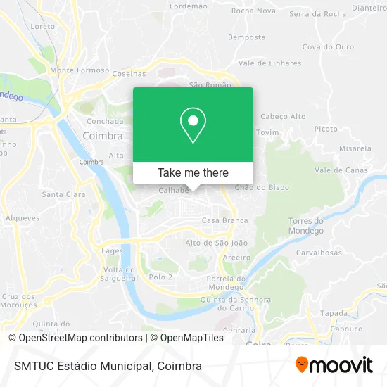 SMTUC Estádio Municipal map