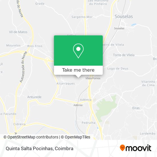 Quinta Salta Pocinhas map