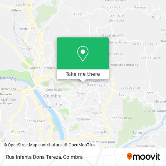 Rua Infanta Dona Tereza map