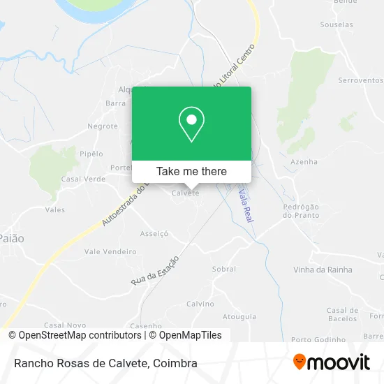 Rancho Rosas de Calvete map