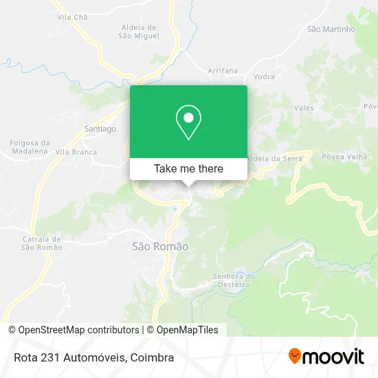 Rota 231 Automóveis map