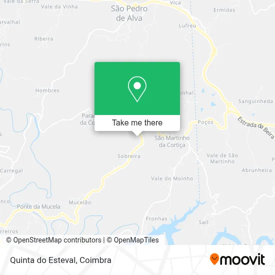 Quinta do Esteval map