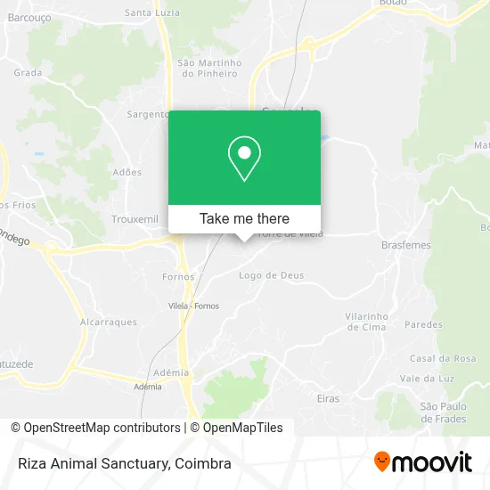 Riza Animal Sanctuary map