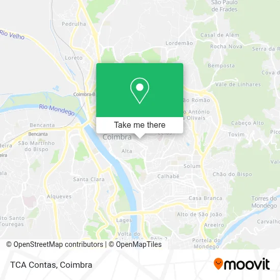 TCA Contas map