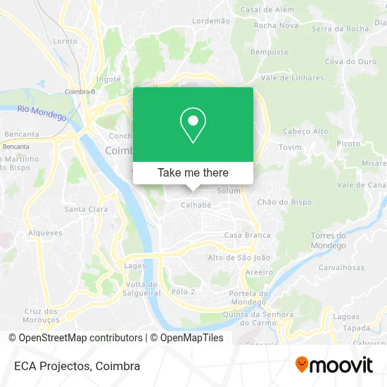 ECA Projectos map