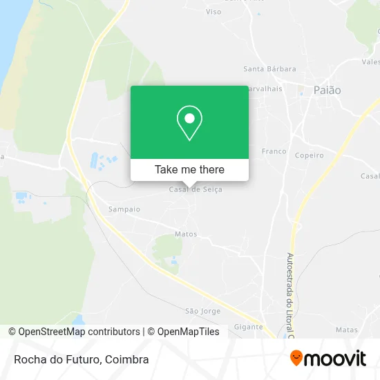 Rocha do Futuro map