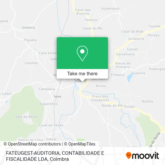 FATEUGEST-AUDITORIA, CONTABILIDADE E FISCALIDADE LDA map