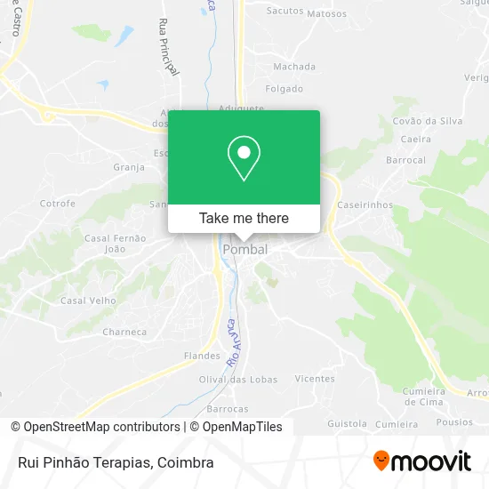 Rui Pinhão Terapias map