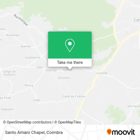 Santo Amaro Chapel map