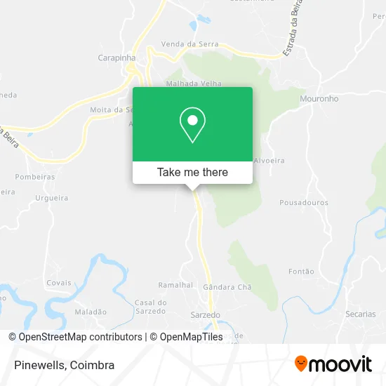 Pinewells map
