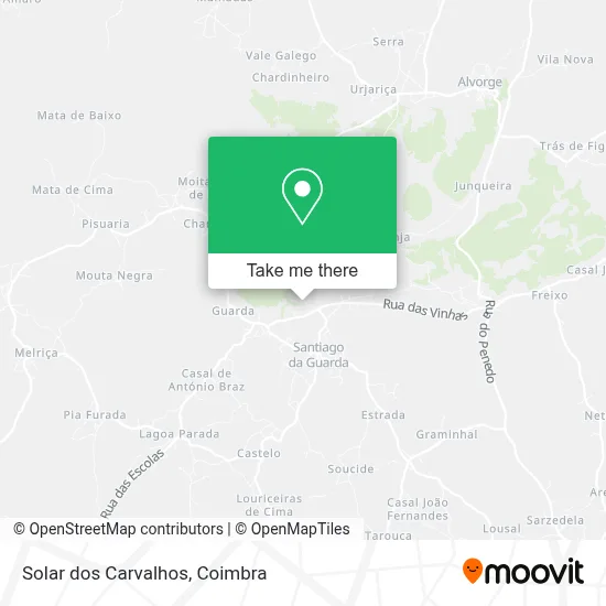 Solar dos Carvalhos map