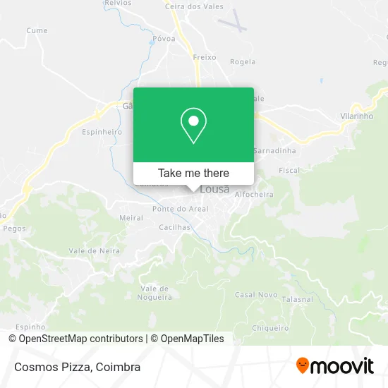 Cosmos Pizza map