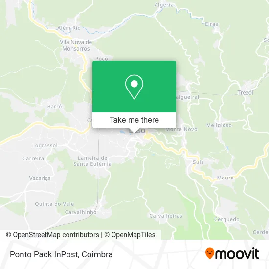 Ponto Pack InPost map