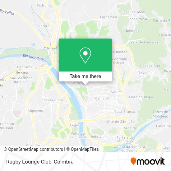 Rugby Lounge Club map