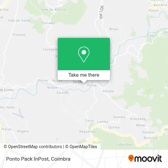 Ponto Pack InPost map